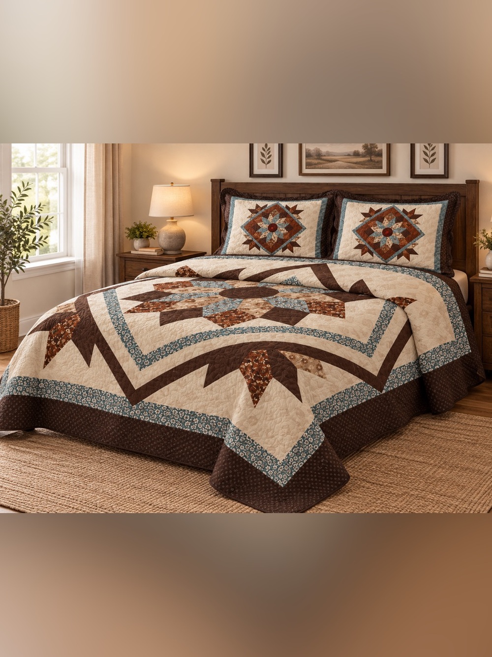 Home Bedding 3-Piece Queen Bedspread Set